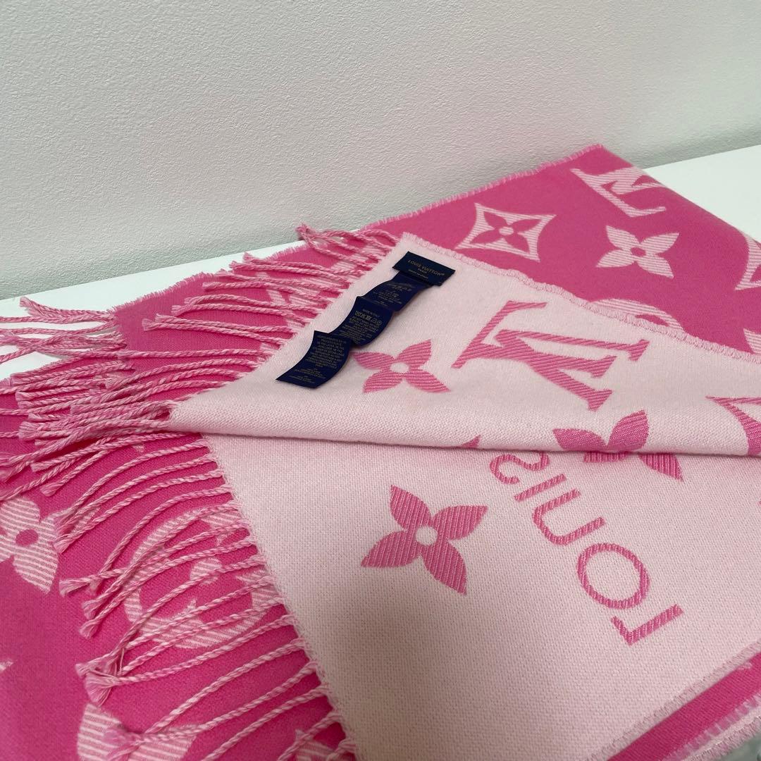 VUITTON マフラー ピンク ルイヴィトン エトール・アメージングラム