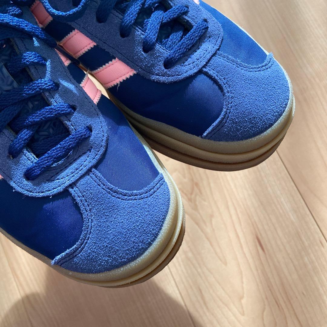 adidas Gazelle ネイビー/ピンク スニーカー サイズ23