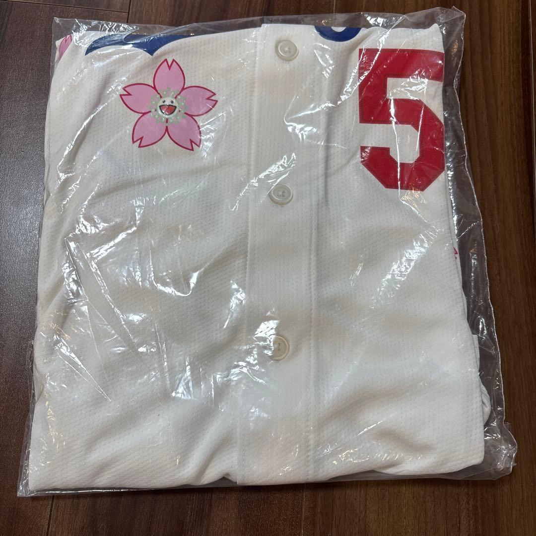 限定品】MLB ベッツ ユニフォーム Mサイズ 桜柄 村上隆 - メルカリ