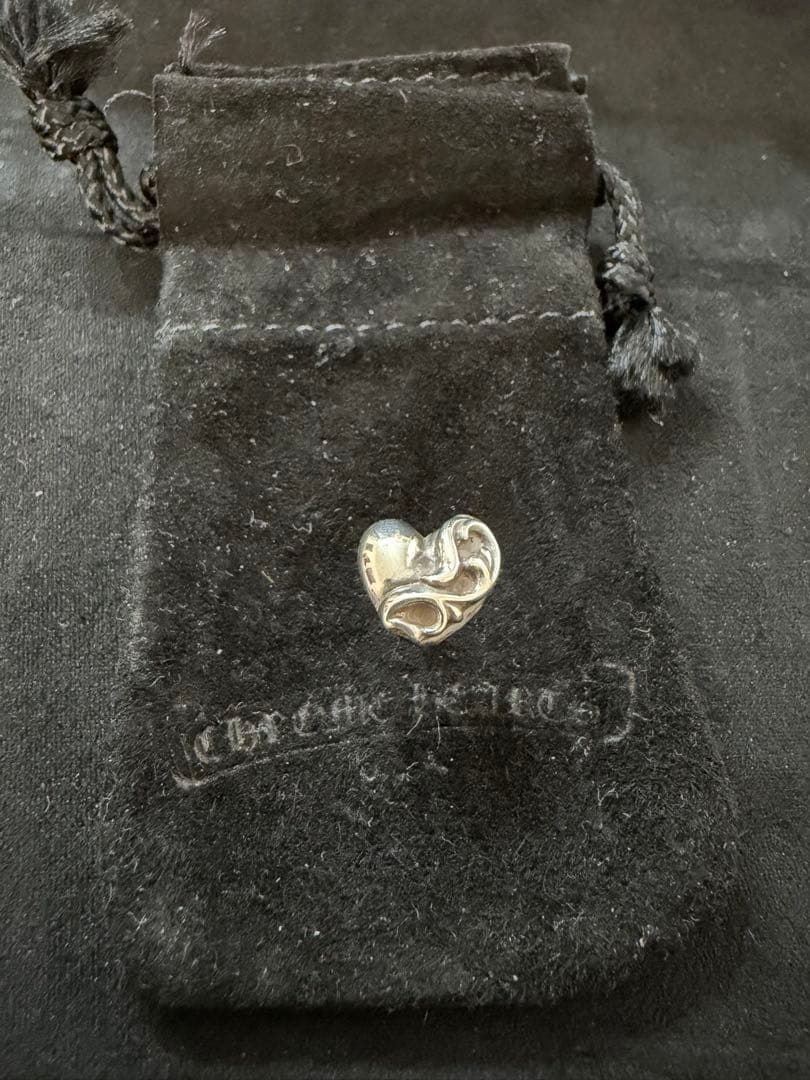N*G様 CHROME HEARTS クロムハーツ STUD HEART ハート クロムハーツ ハート スタッド シルバー ピアス / CHROME HEARTS heart