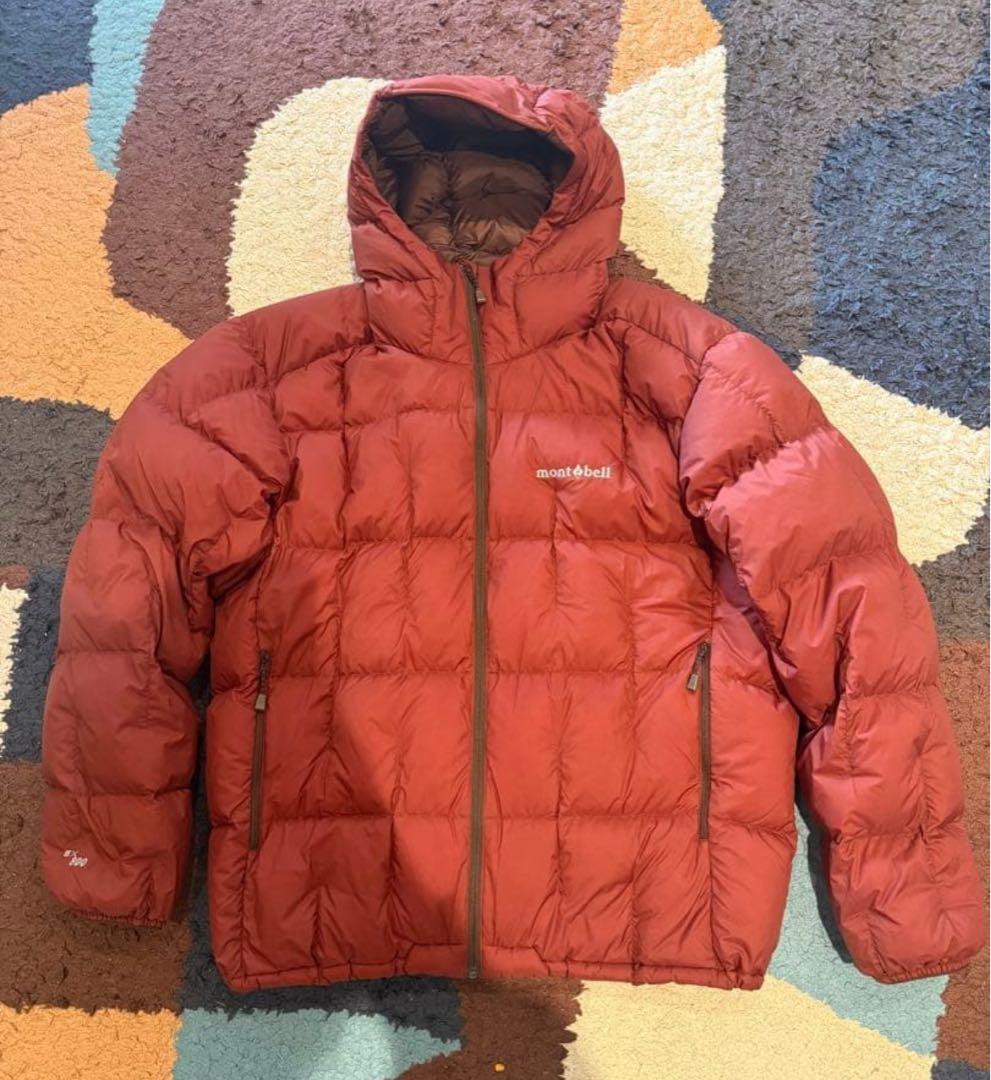 あ*様 「希少」mont-bell ネージュダウンパーカー ワインレッド - メルカリ