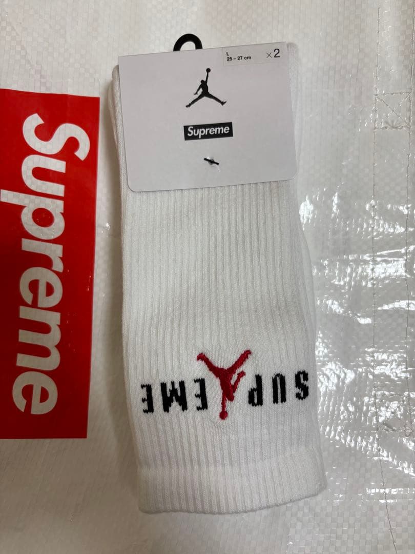 Supreme x Jordan Crew Socks (2 Pack) - メルカリ