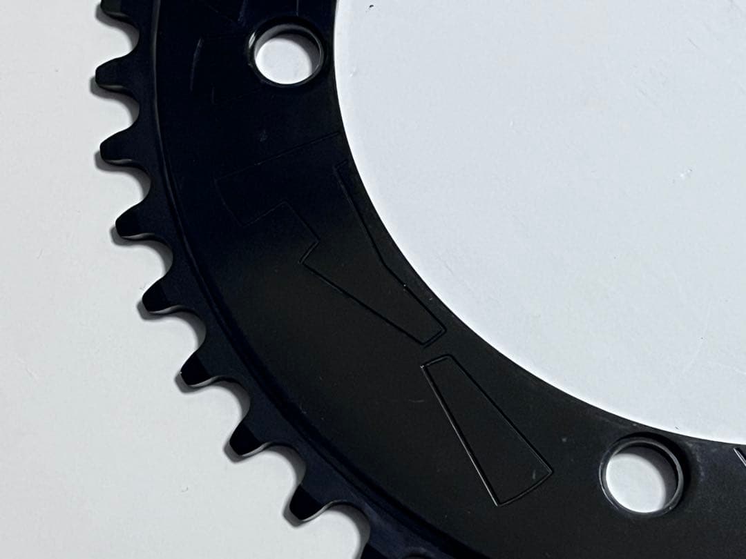 ☆極美品 Affinity pro chainring 49t PCD144黒☆ ファッション