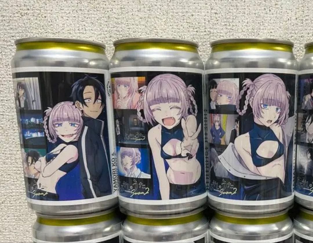 よふかしのうた 自販機 ラベル缶 ステッカー ナズナ 3本 セット - メルカリ