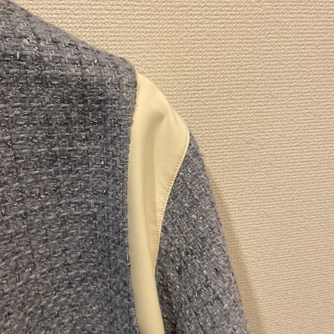 FURFUR ファーファ バイカラーツイードスタジャン