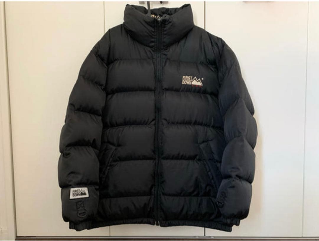 FIRST DOWN ブラック ダウンジャケット FIRST DOWN（ファーストダウン） ダウンジャケット ダウン 「FIRST