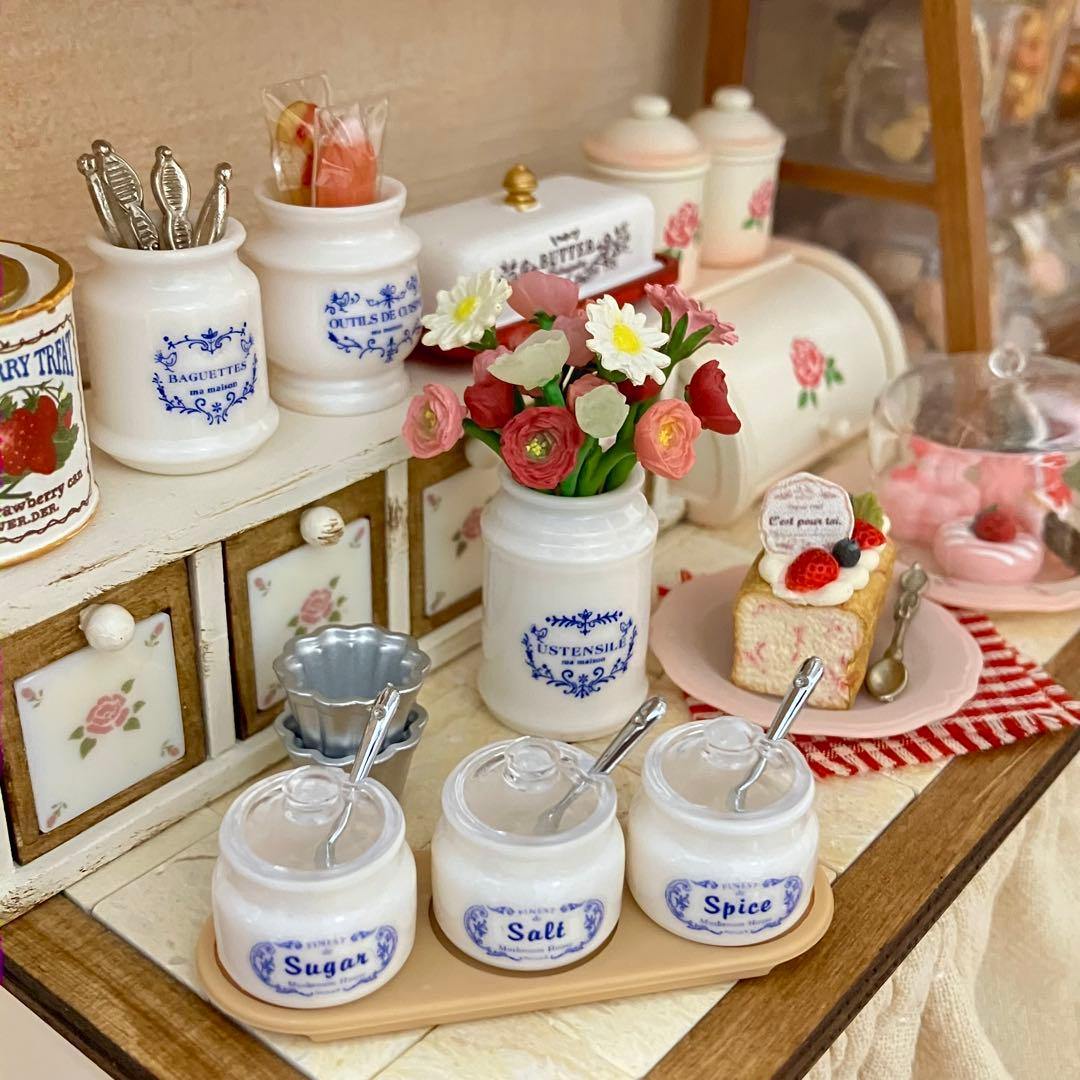 ミニチュアキッチン雑貨 カトラリーキャニスターポット ドールハウス