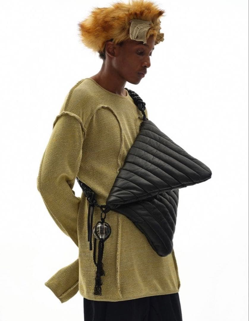 Nutemperor ナットエンペラー ショルダーバック　試着のみ NUTEMPEROR / ナットエンペラー - BLACK BAG (BLACK) | RADD LOUNGE