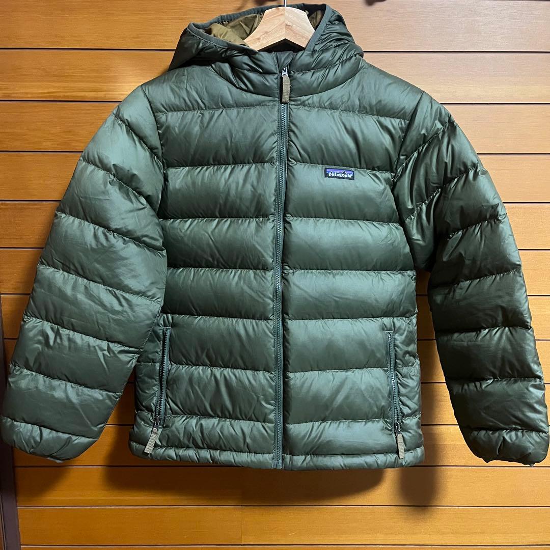 Patagonia ハイロフト ダウン セーター フーディ キッズ - メルカリ