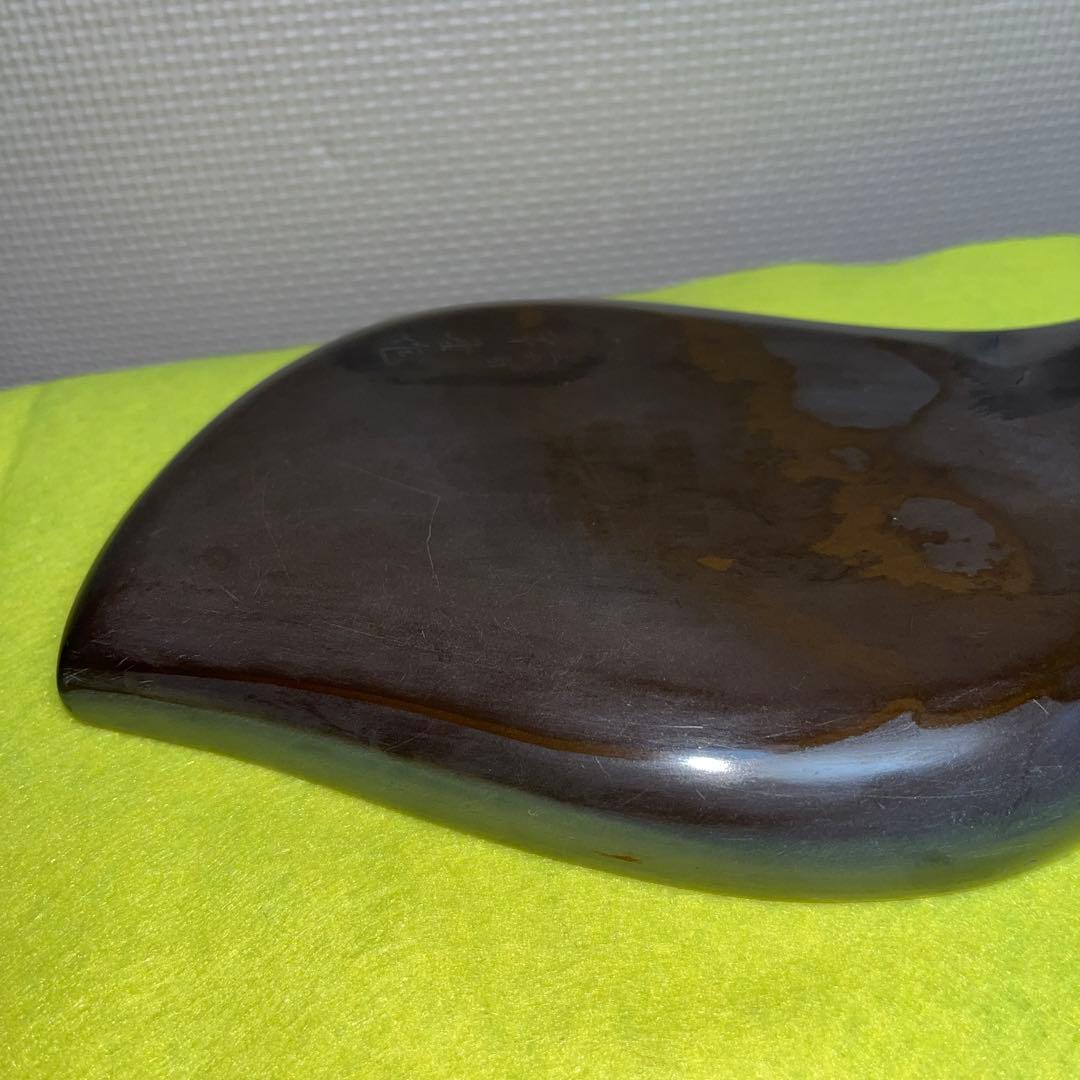 ⭕️宮崎県延岡 相馬羊堂 蛙彫刻硯 紅渓硯 極珍品 21cm超 女性好み