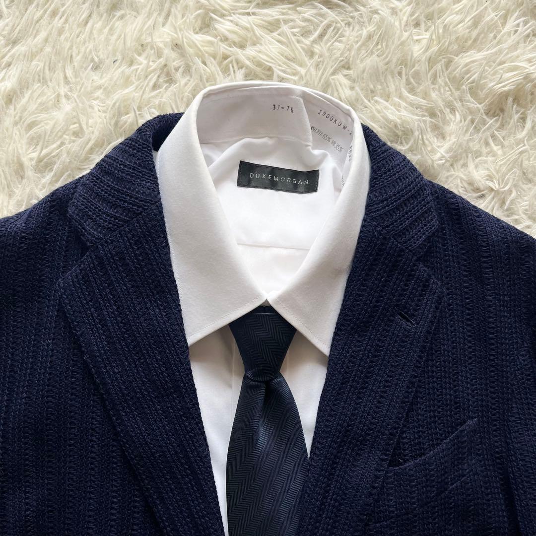 LARDINI LIKNIT ネイビー 新ロゴ ニットジャケット 44