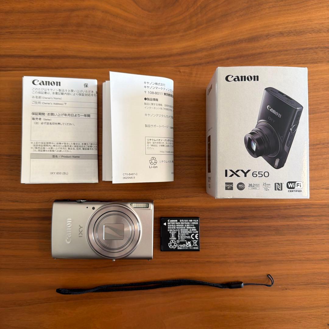 Canon IXY650 シルバー Canon Compact Digital Camera IXY 650, Silver, 20.2 MP CMOS Sensor