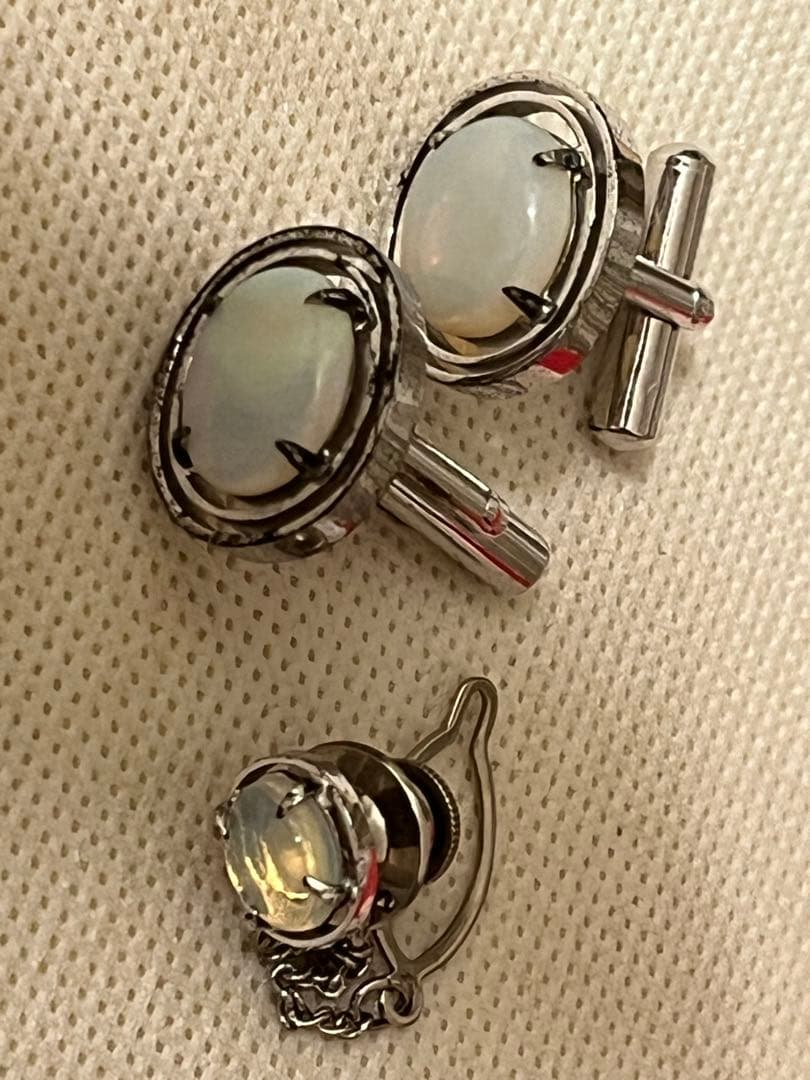 シルバー925 八角形カフリンクスセットいろいろ　63.4g