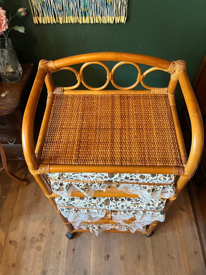 籐 ラタン チェスト インテリア 昭和レトロ 箪笥 - メルカリ