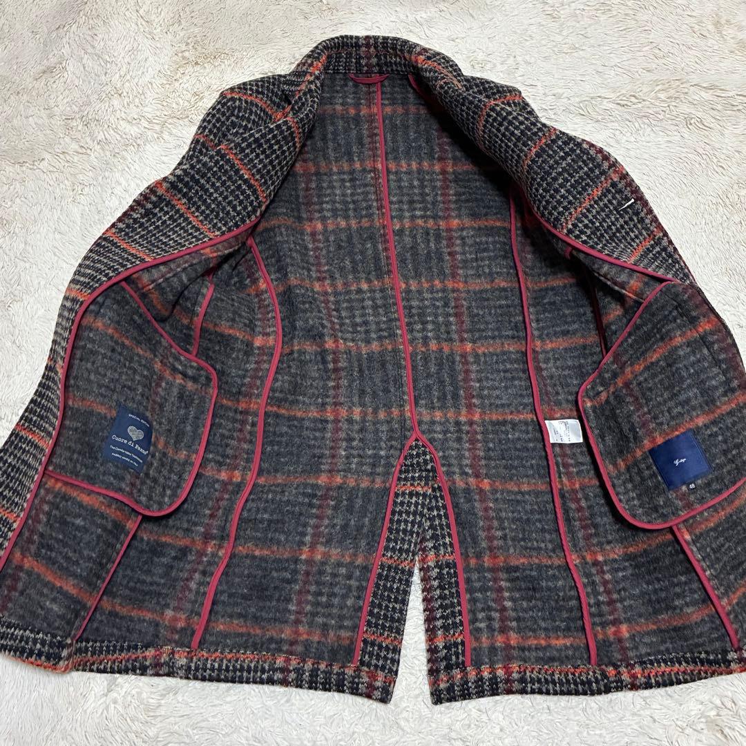 G-STAGE 【美品】 高年式 近年 蜂 ビー イタリア製 チェック コート