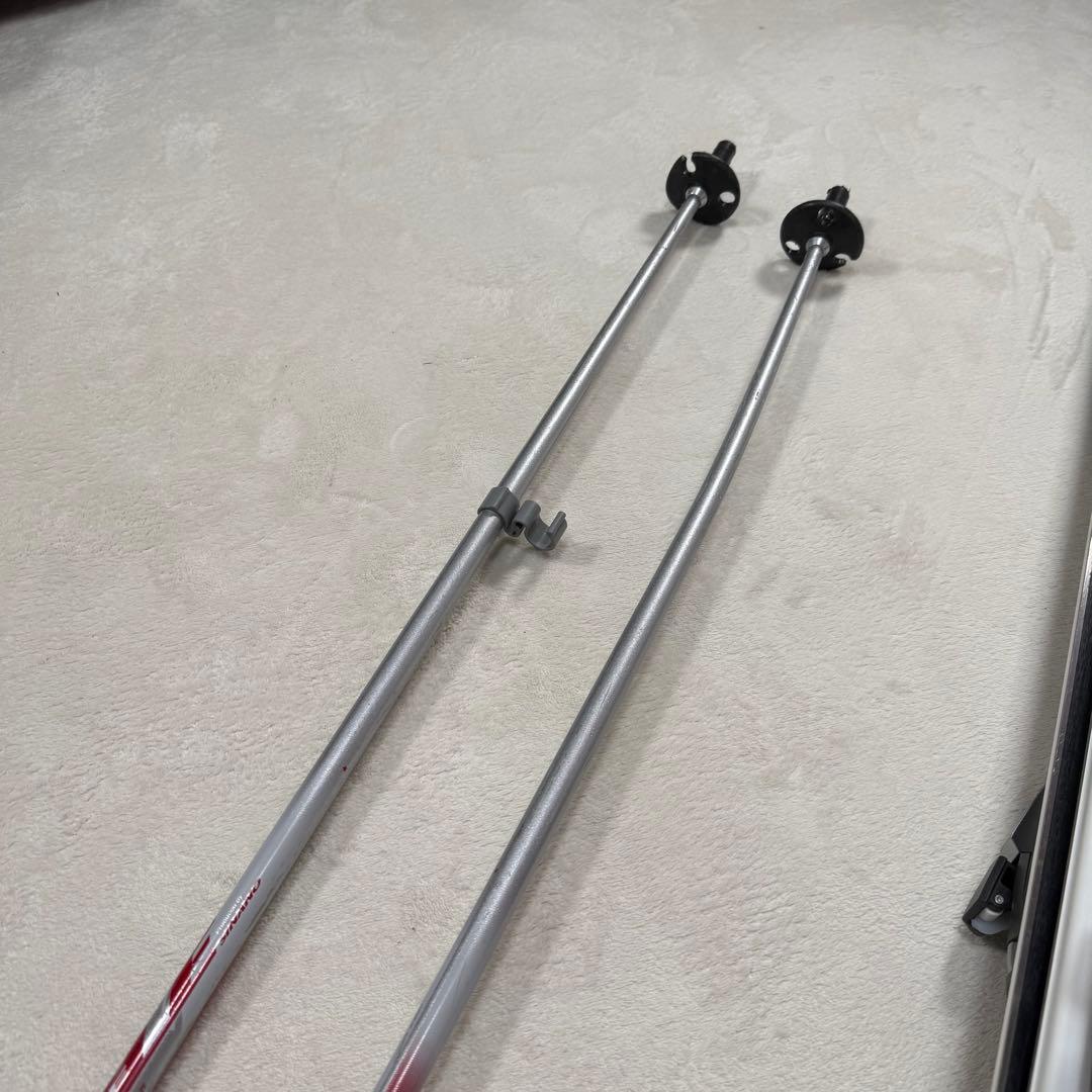 NISHIZAWA スキー板160 ステッキ セット ビンディング付 - メルカリ