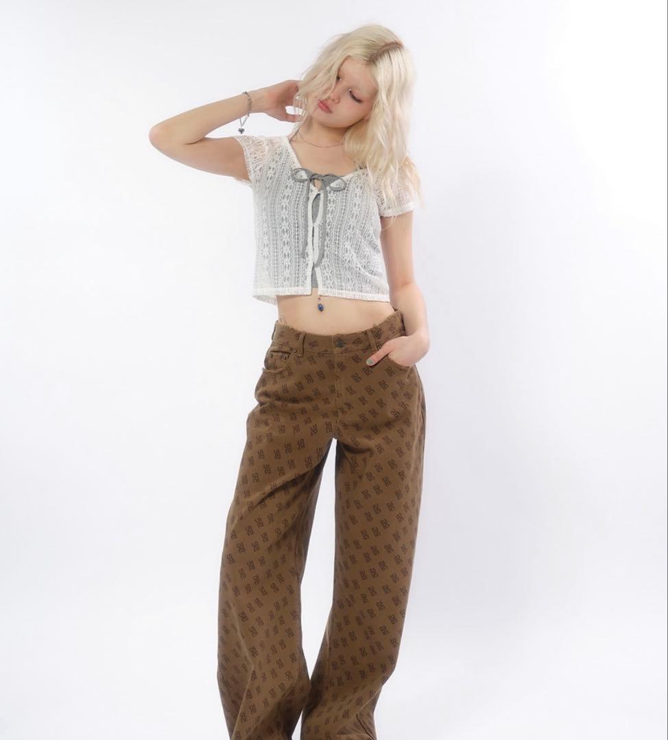 a*a様 ACLENT アクレント ワイドストレートパンツ デニム ACLENT