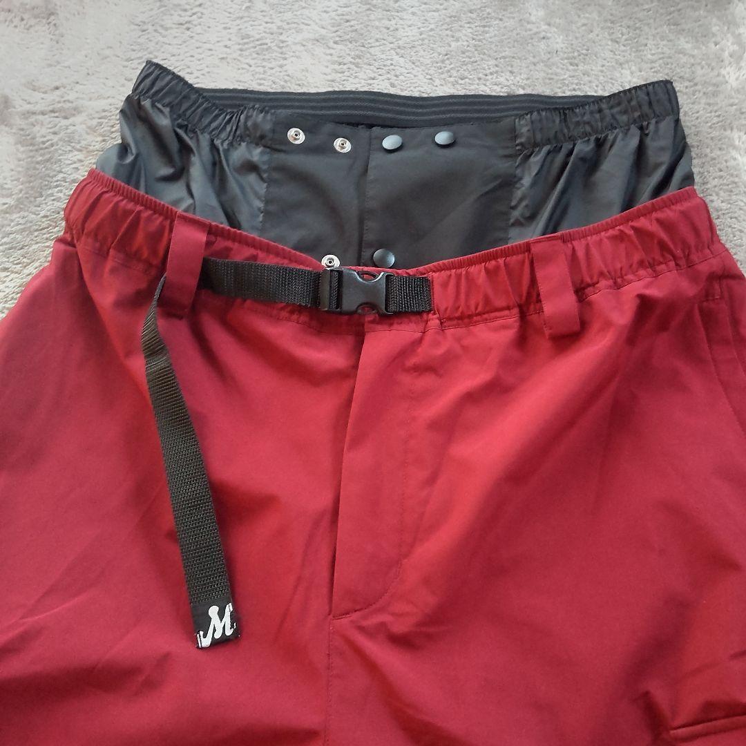 MAHF スノーボード ウエア 上下セット 上XL と下XXL バーガンディ