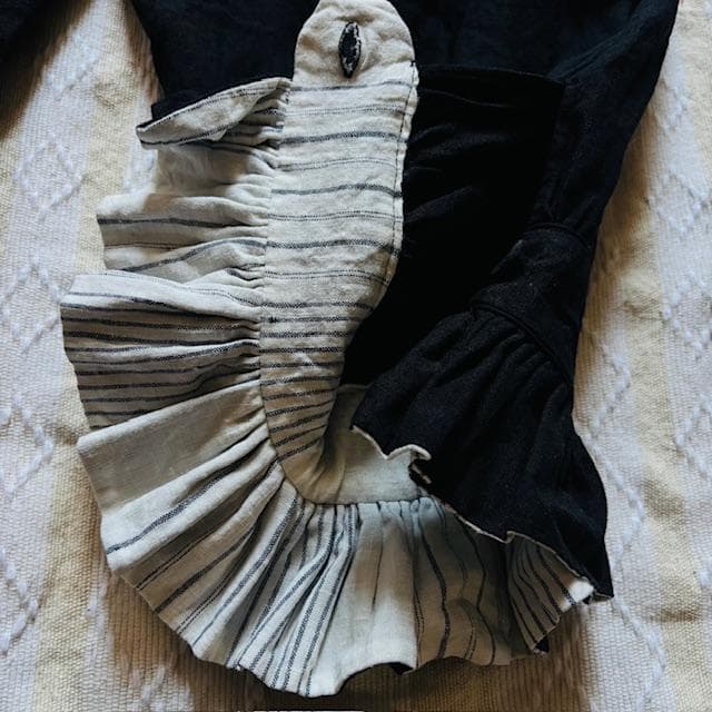 値下！極レア極美品！nolumさん ドロワーズ 黒 リネンパンツ ギャザー