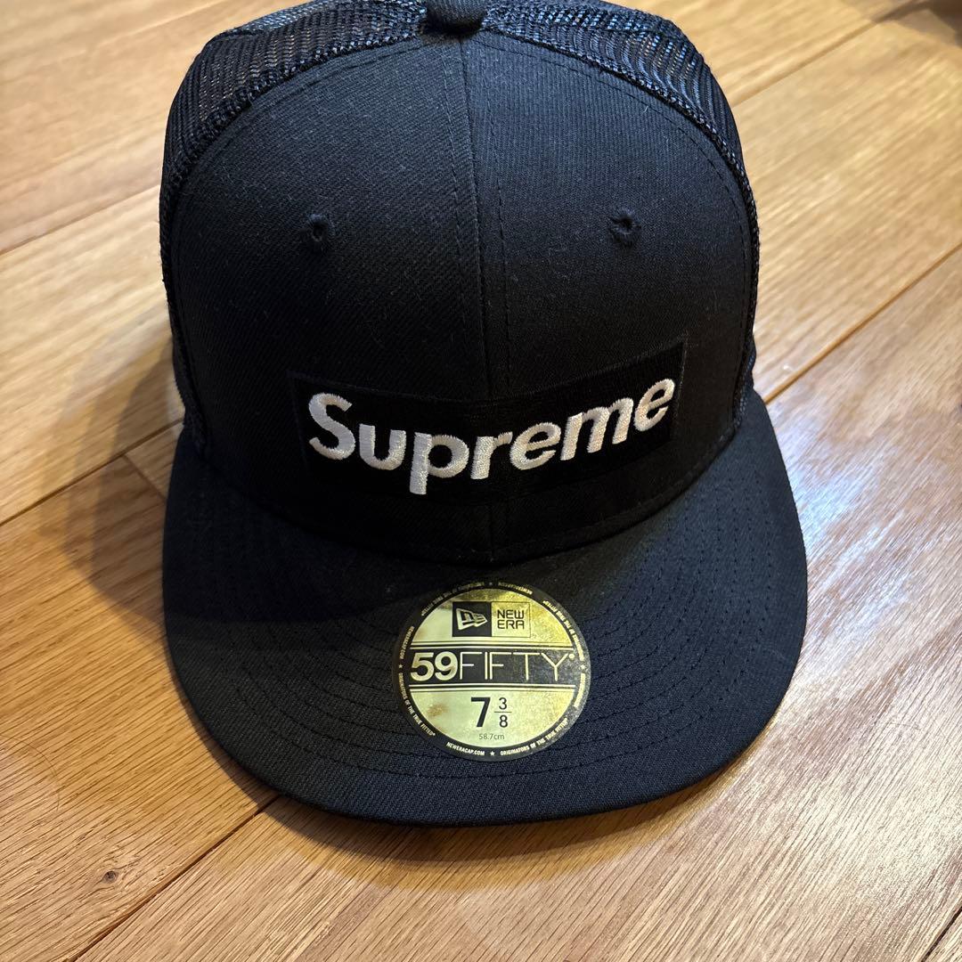 supreme BOXロゴ　メッシュキャップ Supreme（シュプリーム） 送料無料 メンズ キャップ ブラック Box Logo