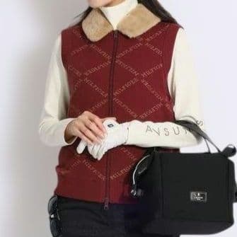 3/1終了タグ付き未使用】TOMMY HILFIGER GOLF ファーベスト - メルカリ