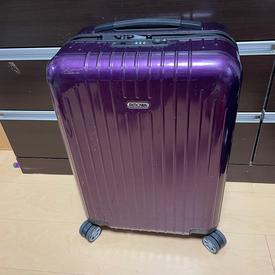 A*)様 【ジャンク】RIMOWAリモワ　サルサエア 4輪 パープル　ファスナー RIMOWA リモワ SALSA AIR サルサエアー 33L 4輪 機内持ち込み TSA
