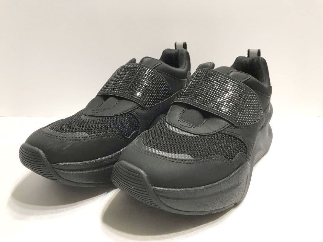 アグ UGG スニーカー 厚底LA Flex1 フレックス 23cm US6黒系 アグ UGG LA FLEX スニーカー （ブラック×ピーチファズ） -waja bazar
