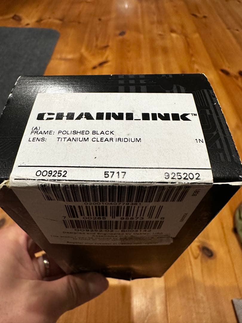 Oakley chainlink サングラス ブラック フレーム MTB等 箱 Oakleyの