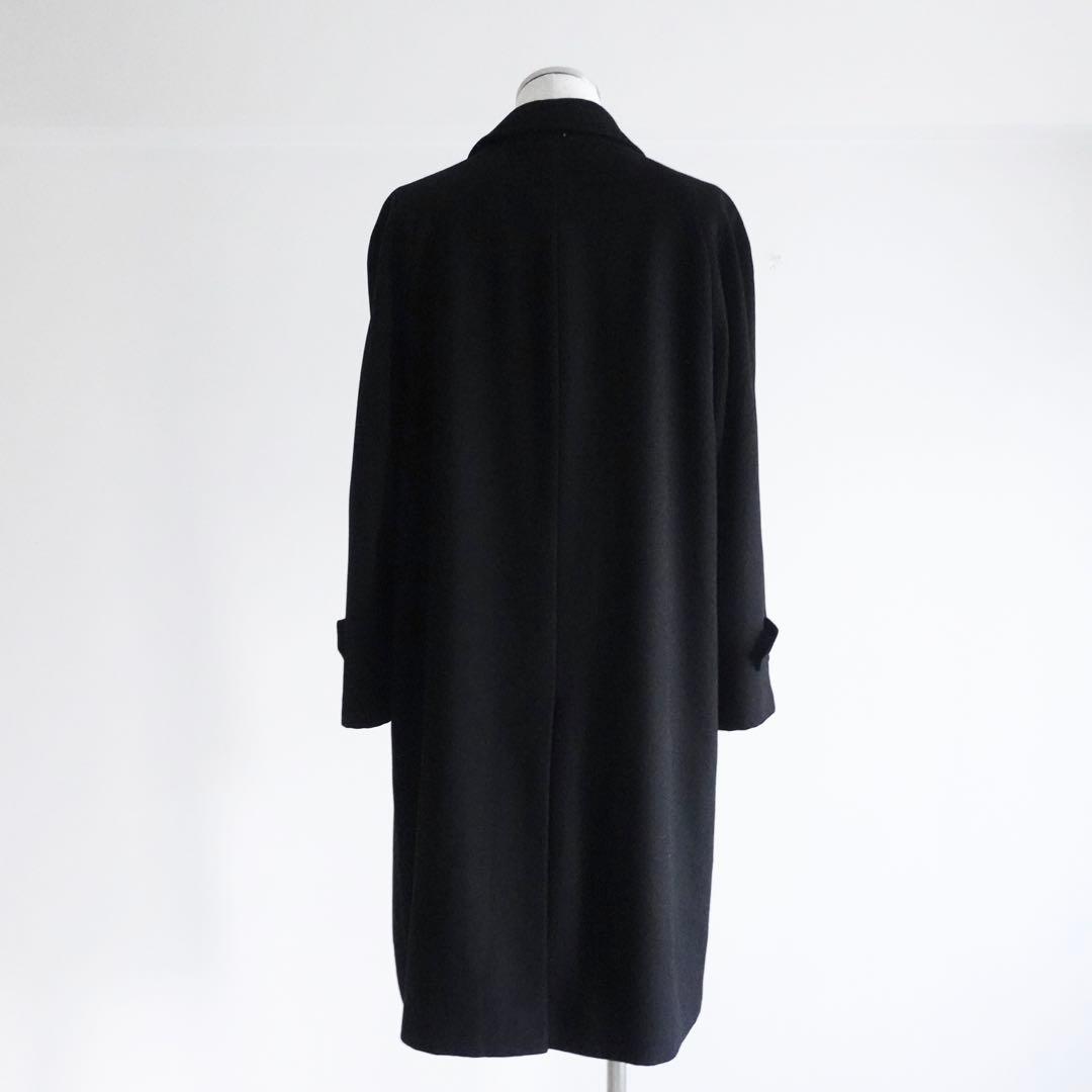 PIERRE BALMAIN ピュアカシミア バルマカーンコート ブラッ