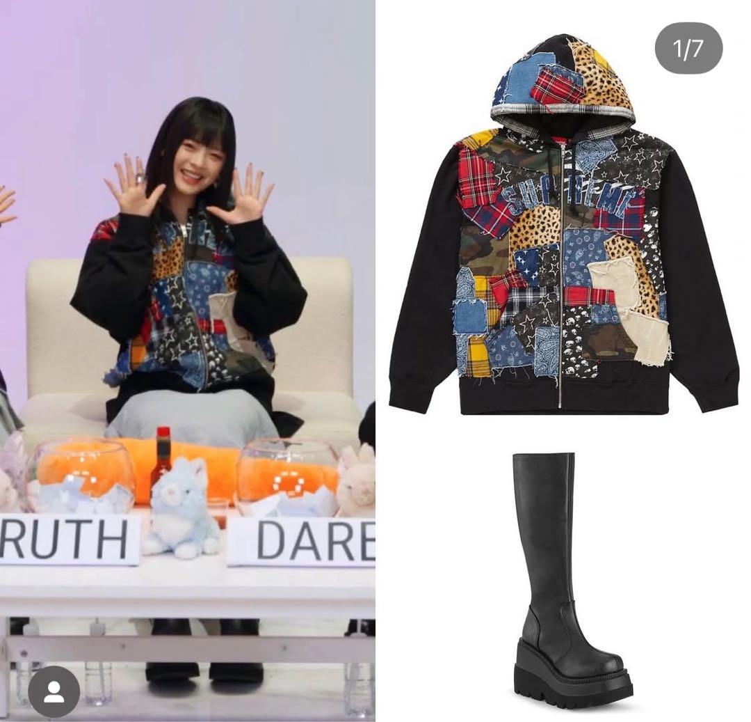 NewJeansハニ着用】シュプリーム Patchwork hooded - メルカリ