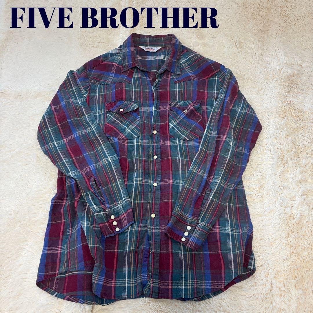 70s 80s DAKOTA FIVE BROTHER ネルシャツ USA製 - メルカリ