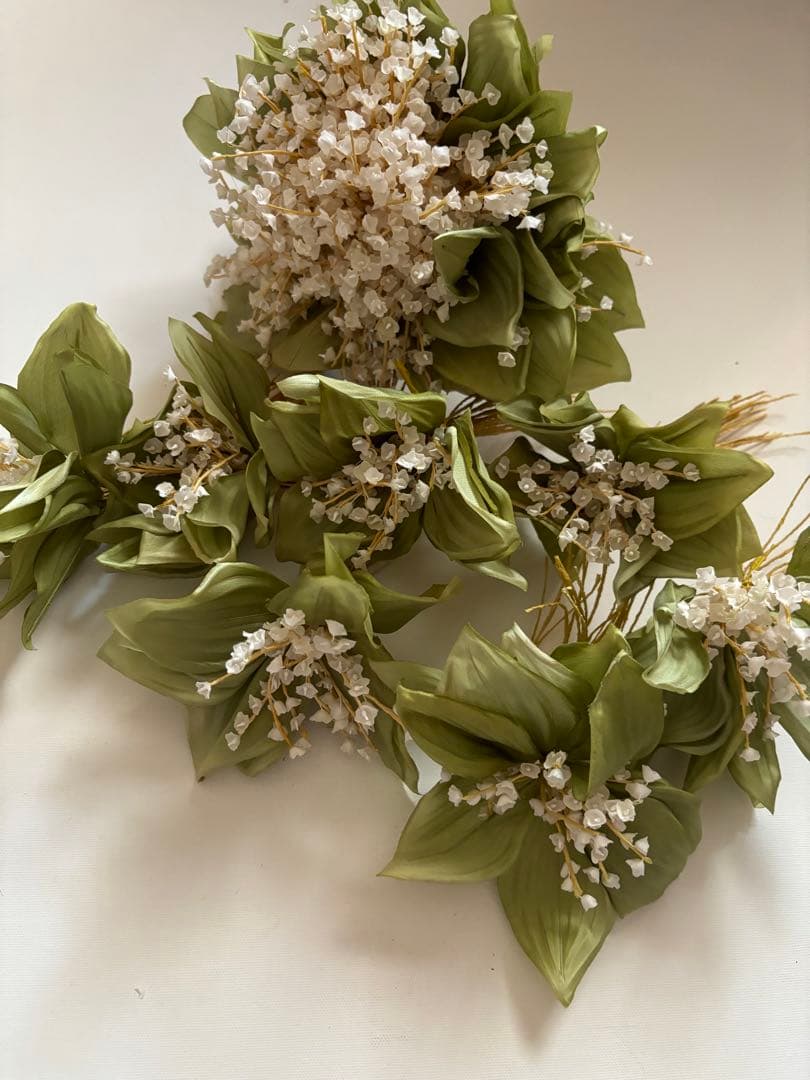 スズラン　鈴蘭　絹布花　安田早葉子