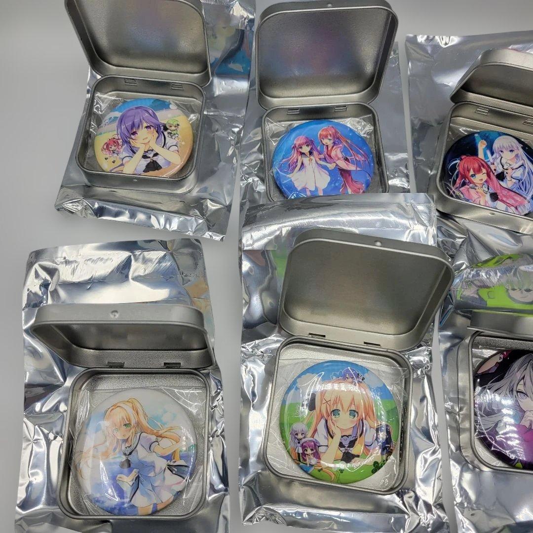 全16種類フルコンプ 鍵くじ ブリキ缶&缶バッジ