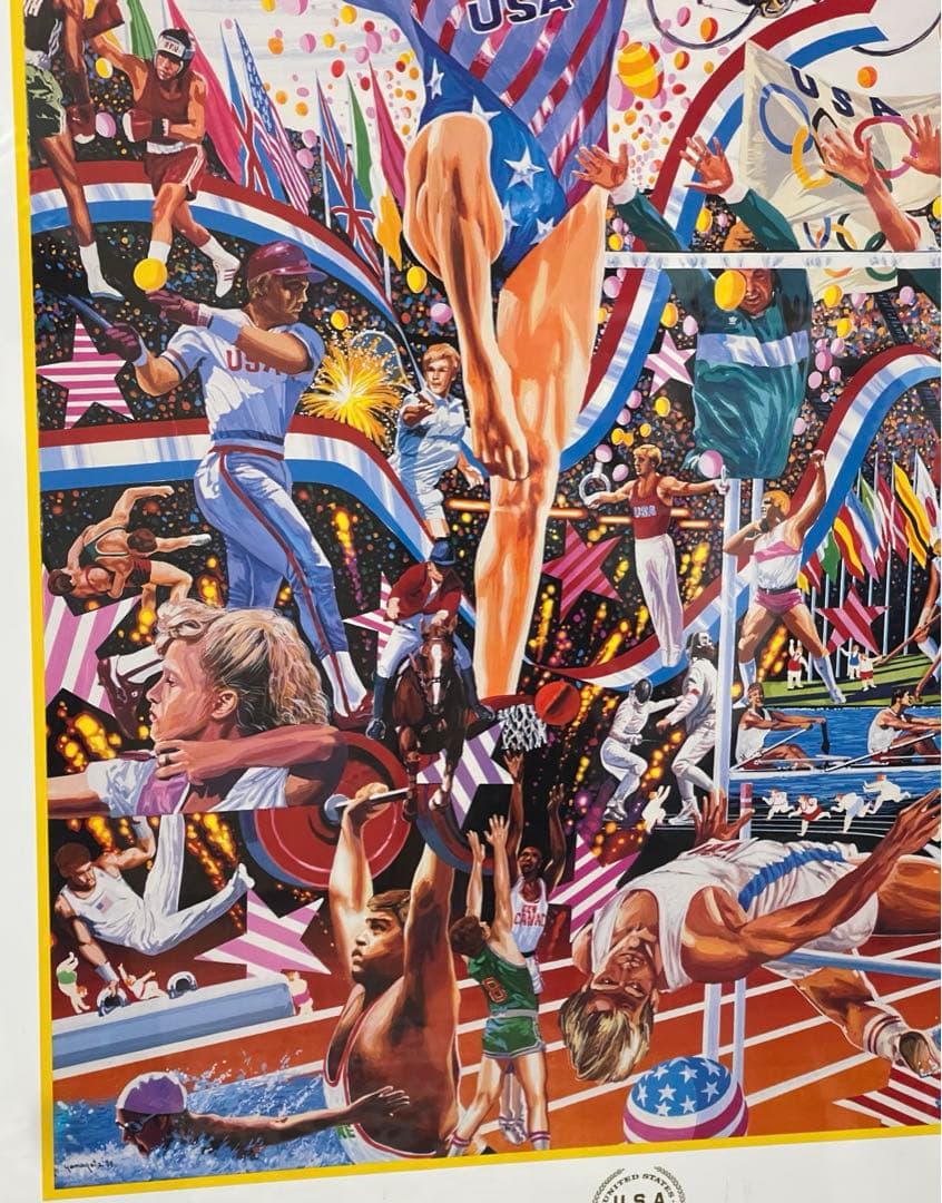 ヒロ・ヤマガタ1988年夏のオリンピック アメリカチームポスター