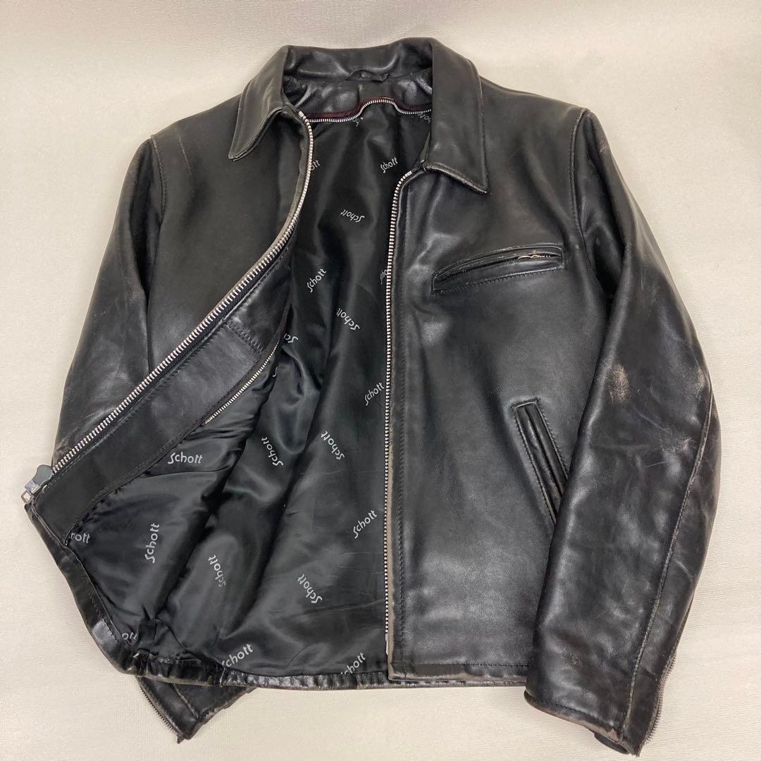 ☆Schott シングルライダース 642 トラッカージャケット 36 USA - メルカリ
