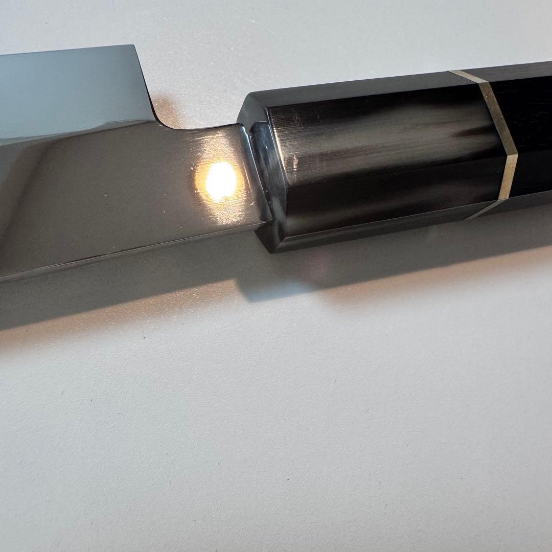 270mm 切付柳刃包丁 全鋼 鏡面 黒檀・本牛角八角柄 - メルカリ