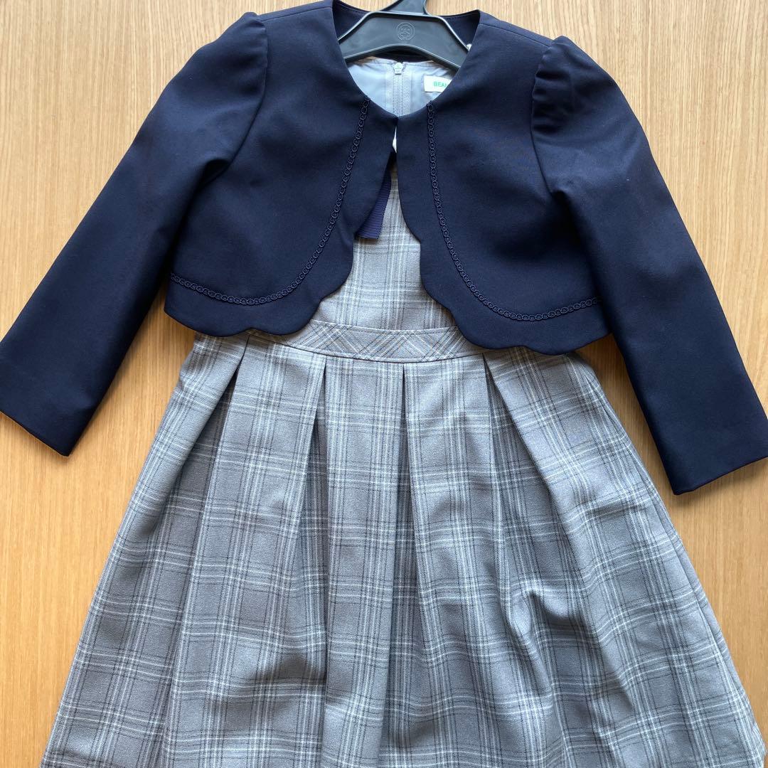 12000から値下げ beams mini の入学式用ワンピースとボレロセット