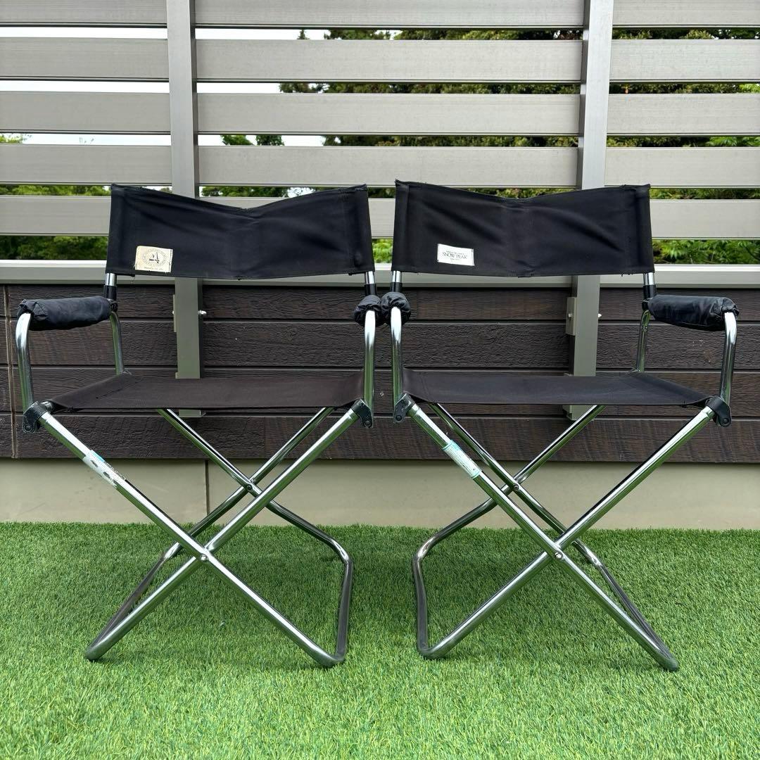 希少・旧ロゴ】スノーピーク フォールディングディレクターズチェア 2