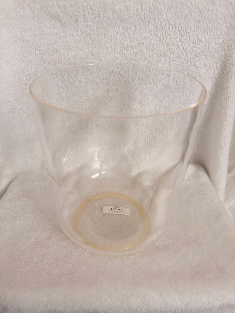 高音質】クリスタルボウル 6インチ G+40 喉チャクラ 純粋水晶 CSLJ