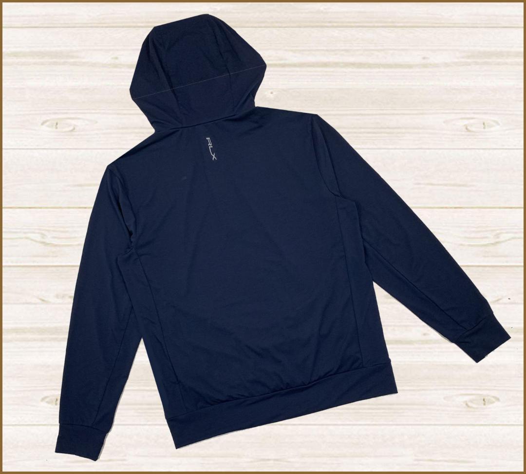 新品】RLXラルフローレンゴルフシャツジャケットジャージーパーカー紺