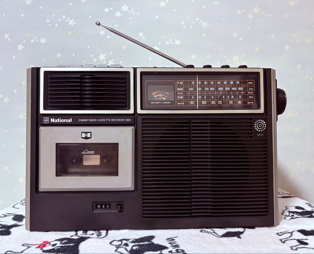 ナショナル真空管ラジオ DX-370 ナショナル 昭和レトロ真空管ラジオ DX