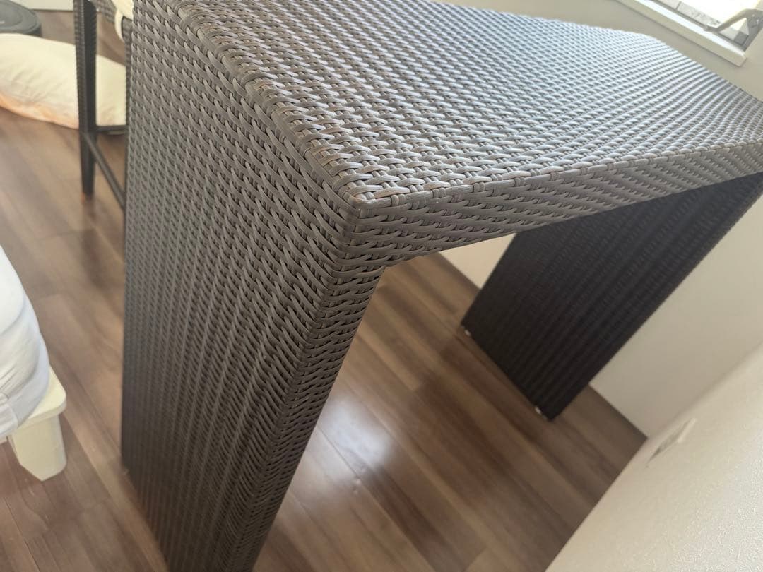 バーカウンターテーブルセット シンセティックラタン