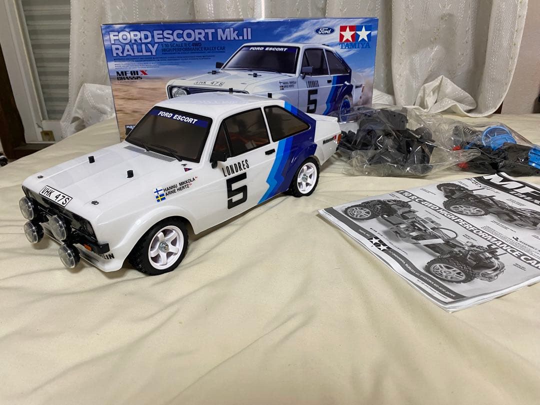 タミヤ　ラリーカー　MF-01X FORD ESCORT フォード　エスコート Driving】FORD ESCORT Mk2 RALLY CAR／フォードエスコート TAMIYA RC