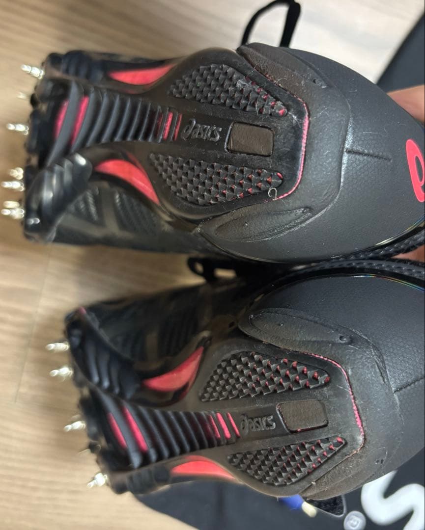 asics 陸上 短距離スパイク 23.5cm 黒