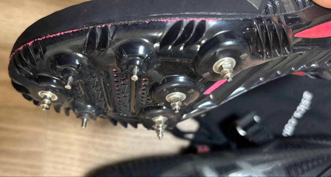 asics 陸上 短距離スパイク 23.5cm 黒