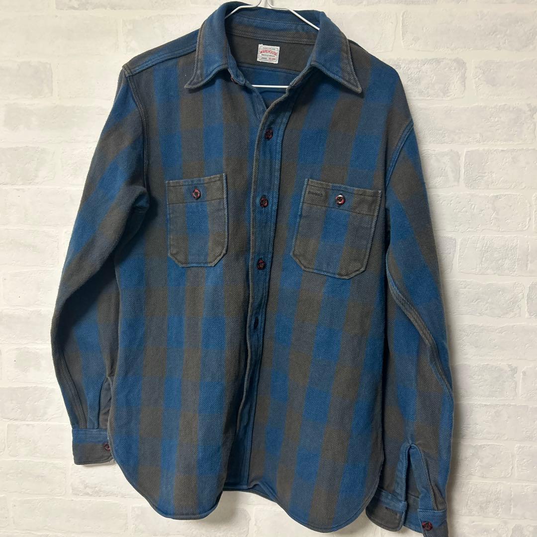 美色　ウェアハウス　ネルシャツ　Ｌサイズ 楽天市場】WAREHOUSE ネルシャツ No.WHS-3104C 