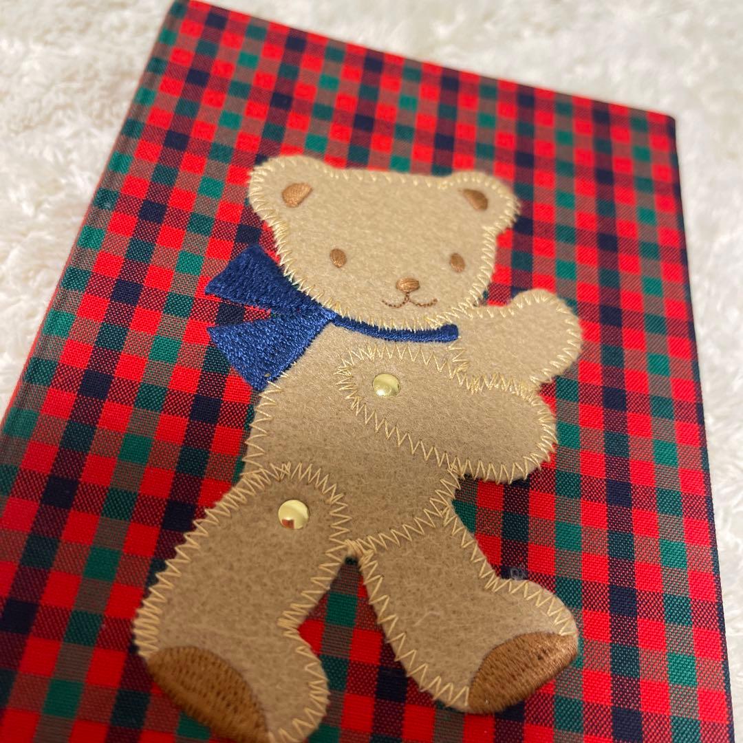 ファミリア チェック柄 クマ刺繍付き 美品 - メルカリ