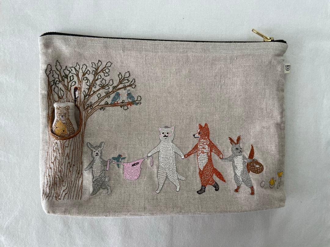 Coral&tusk　コーラルアンドタスク　 猫村さんポーチ CORAL&TUSK×きょうの猫村さん オーバル型ポーチ(コーラル・アンド