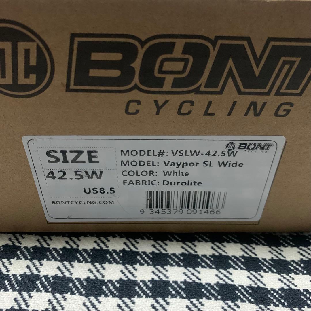 BONT Vaypor SL Wide ホワイト 42.5W シューズ