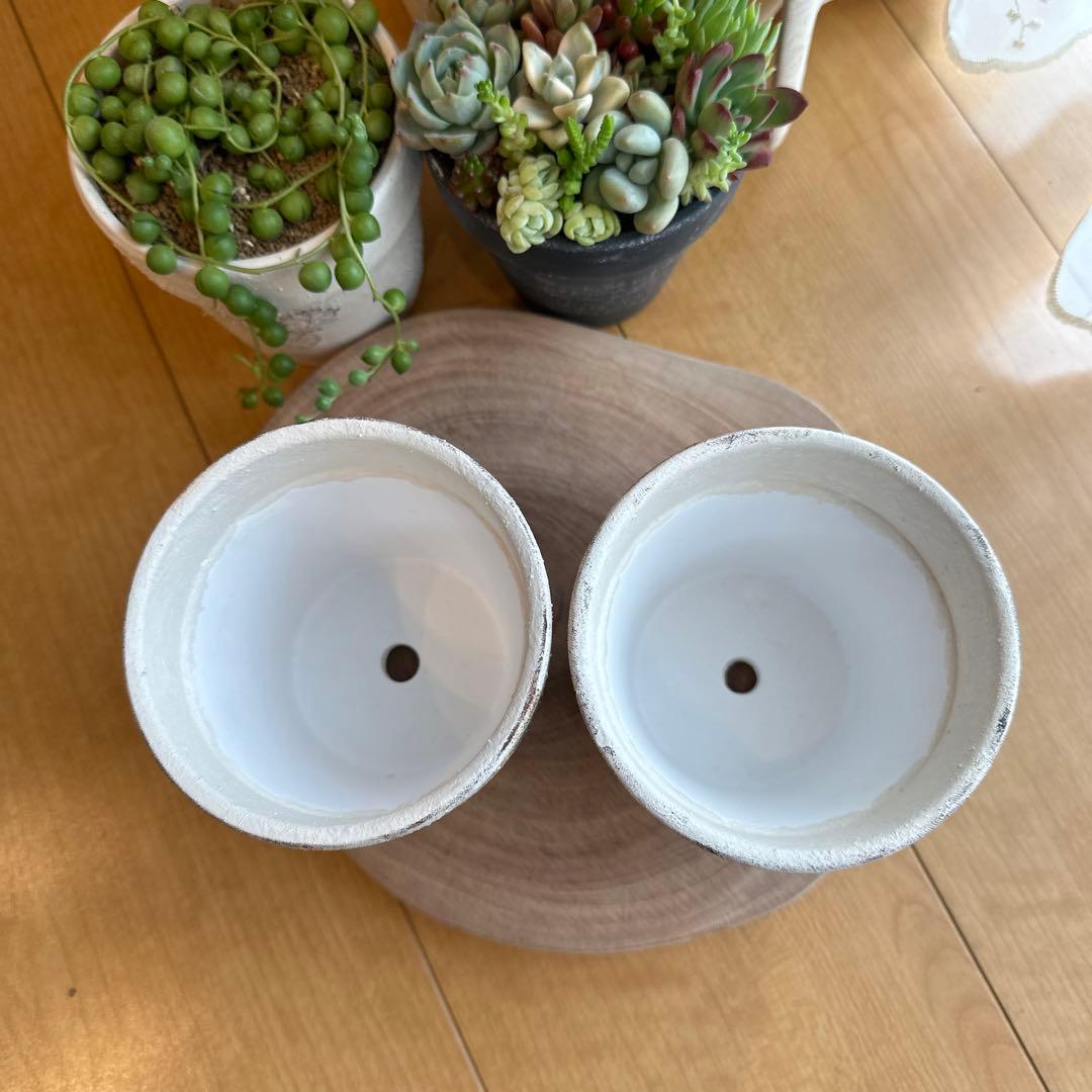 リメイク鉢 2つセット デコパージュ リメ鉢 植木鉢 プランター